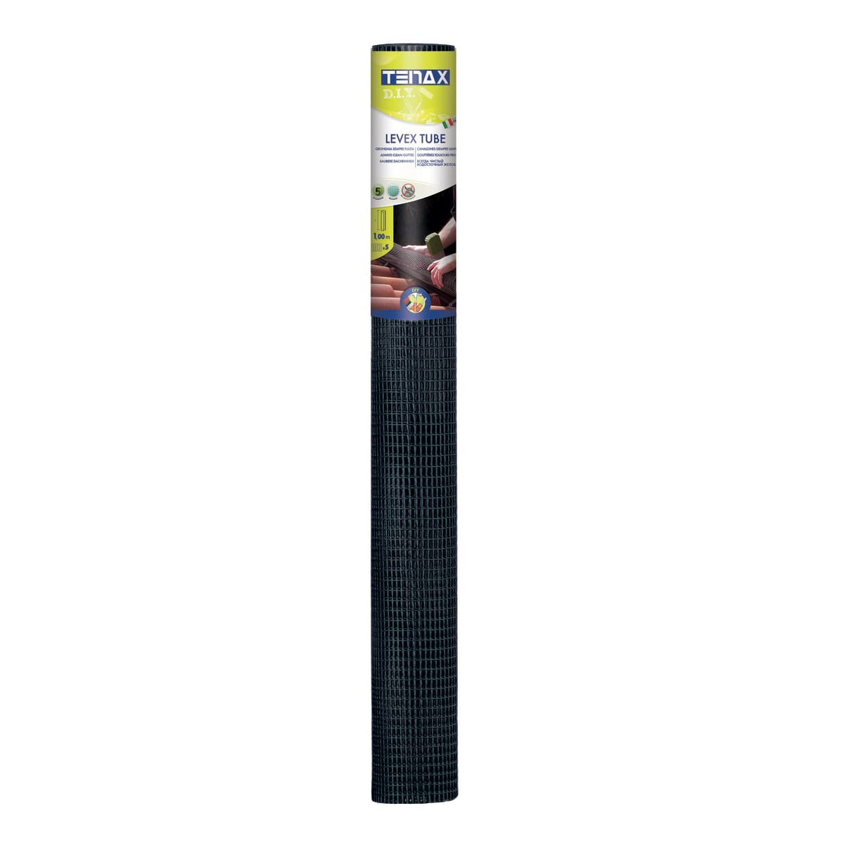Bricocenter GUTTER NET BLACK LEVEX TUBE PLASTIC 1MT SET OF 5 PCS