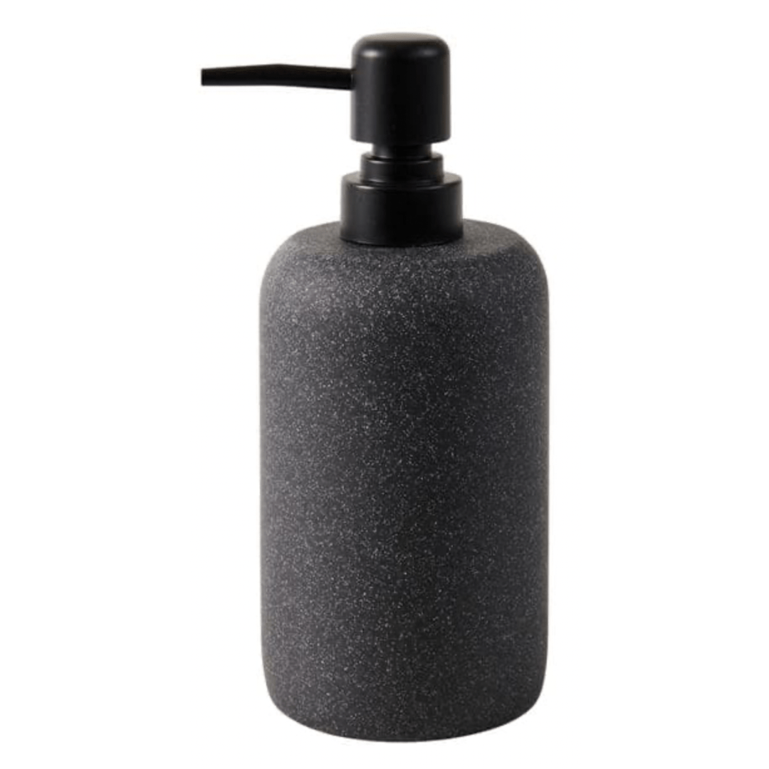 Casa MOON Soap dispenser black, dark grey, H 18,5 cm - Ø 7,5 cm