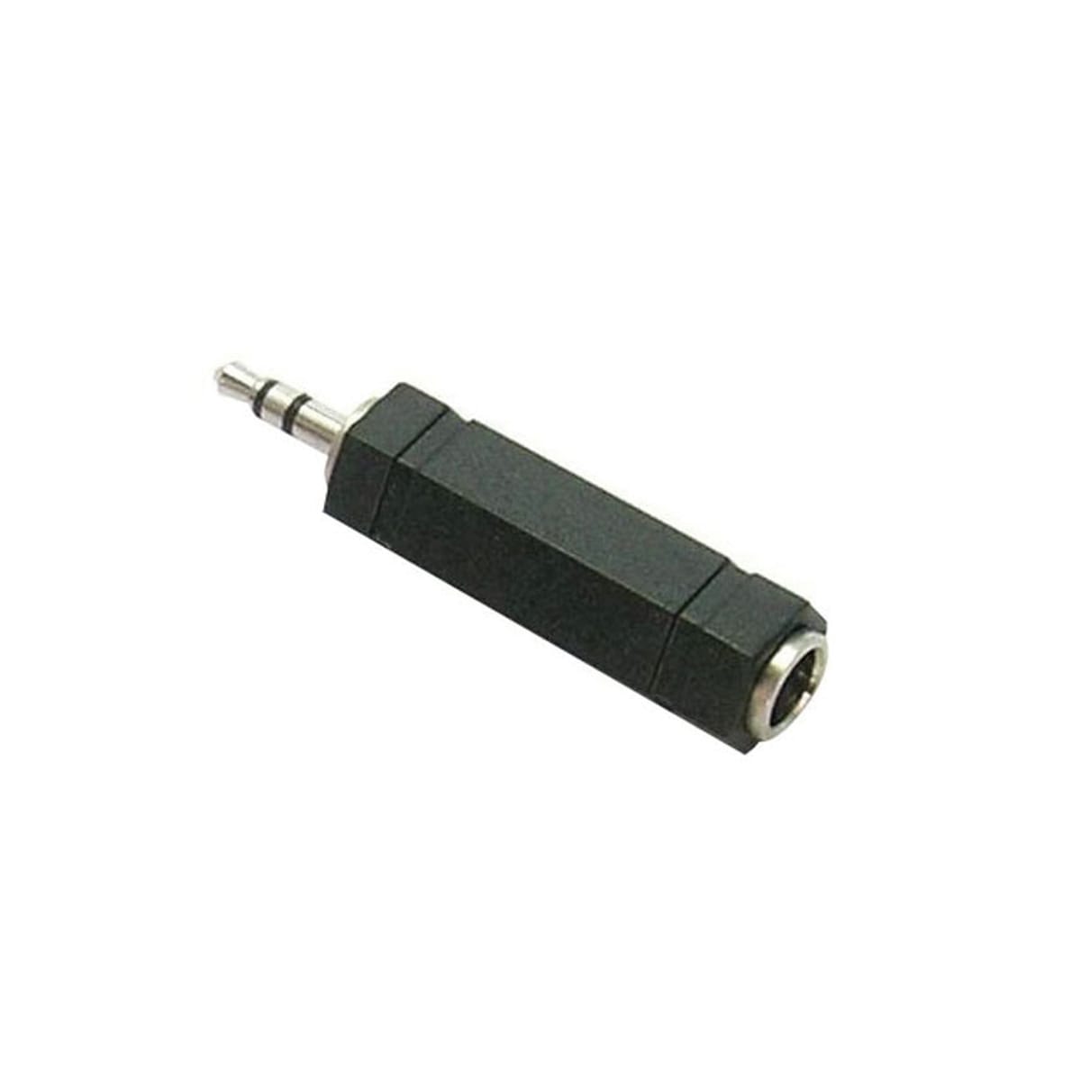 AUDIO JACK MALE/FEMALE ADAPTER BLACK