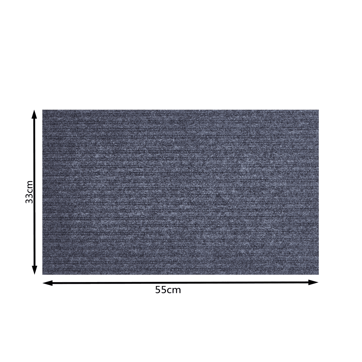 DOORMAT JEAN GRAY 33X55 CM POLYESTER