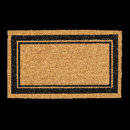 DAMIEN COCONUT DOORMAT WITH BLACK BORDER 40X70 CM