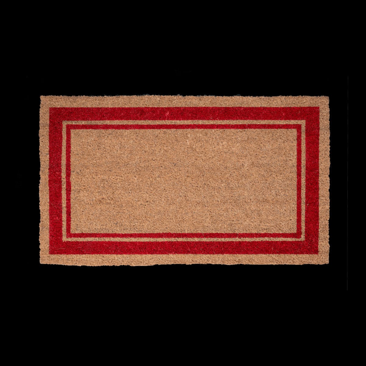 Bricocenter DAMIEN COCONUT DOORMAT WITH RED BORDER 40X70CM