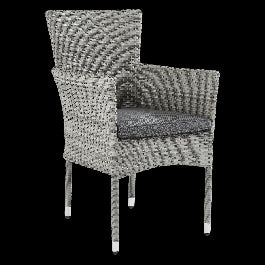 DAVOS NATERIAL ARMCHAIR wicker synthetic aluminum with cushion
