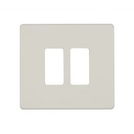 PLATE MAGIC 2 PLACES ROUND BOX WHITE