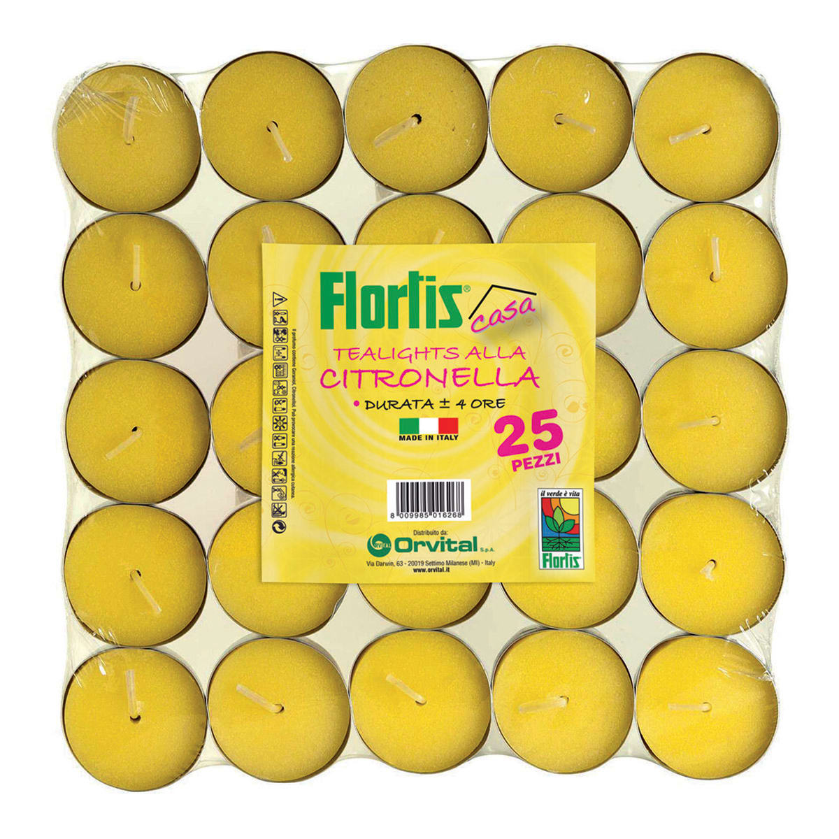 LEMONGRASS TEALIGHTS 25 PCS