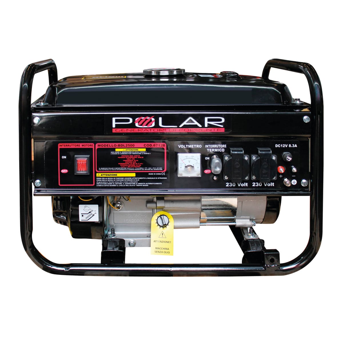 Bricocenter POLAR 230V, 4-STROKE, BDL MOTOR, 2200W, PETROL ENGINE