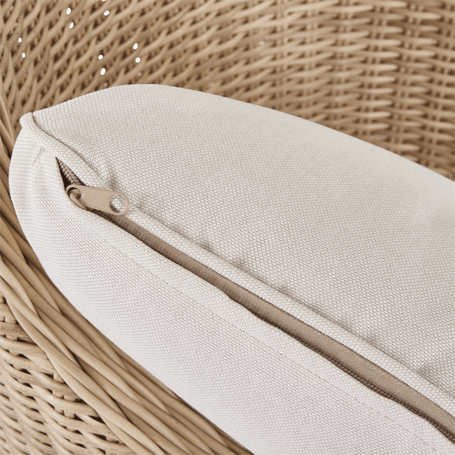 Set of 2 Naterial Medena dining chairs in wicker with an aluminium frame