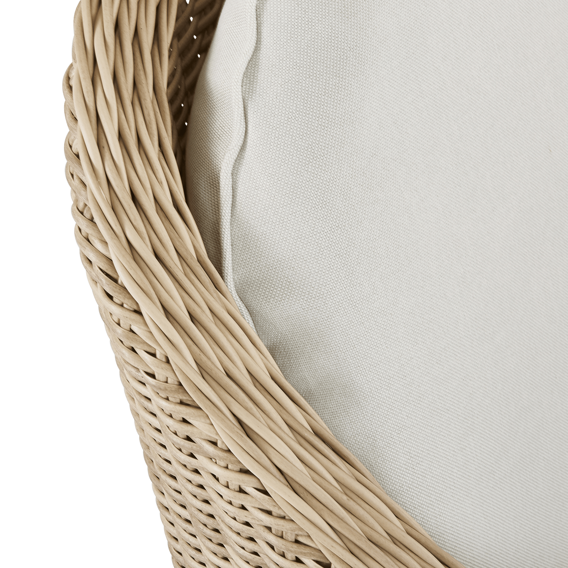 Set of 2 Naterial Medena dining chairs in wicker with an aluminium frame