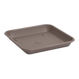 PLASTIC SAUCER SQUARE 16 CM TWISTED