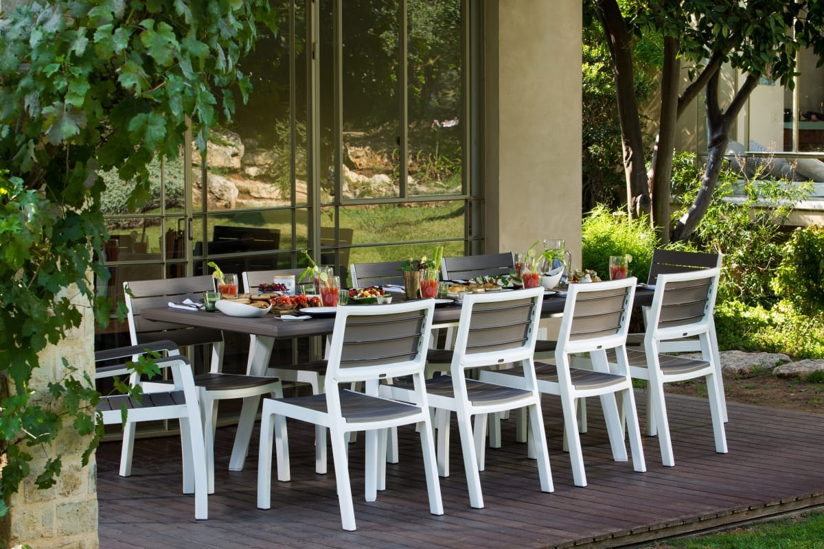Bricocenter TAVOLO ALLUNGABILE HARMONY KETER 10 POSTI RETTANGOLARE RESINA 160-240X100XH74
