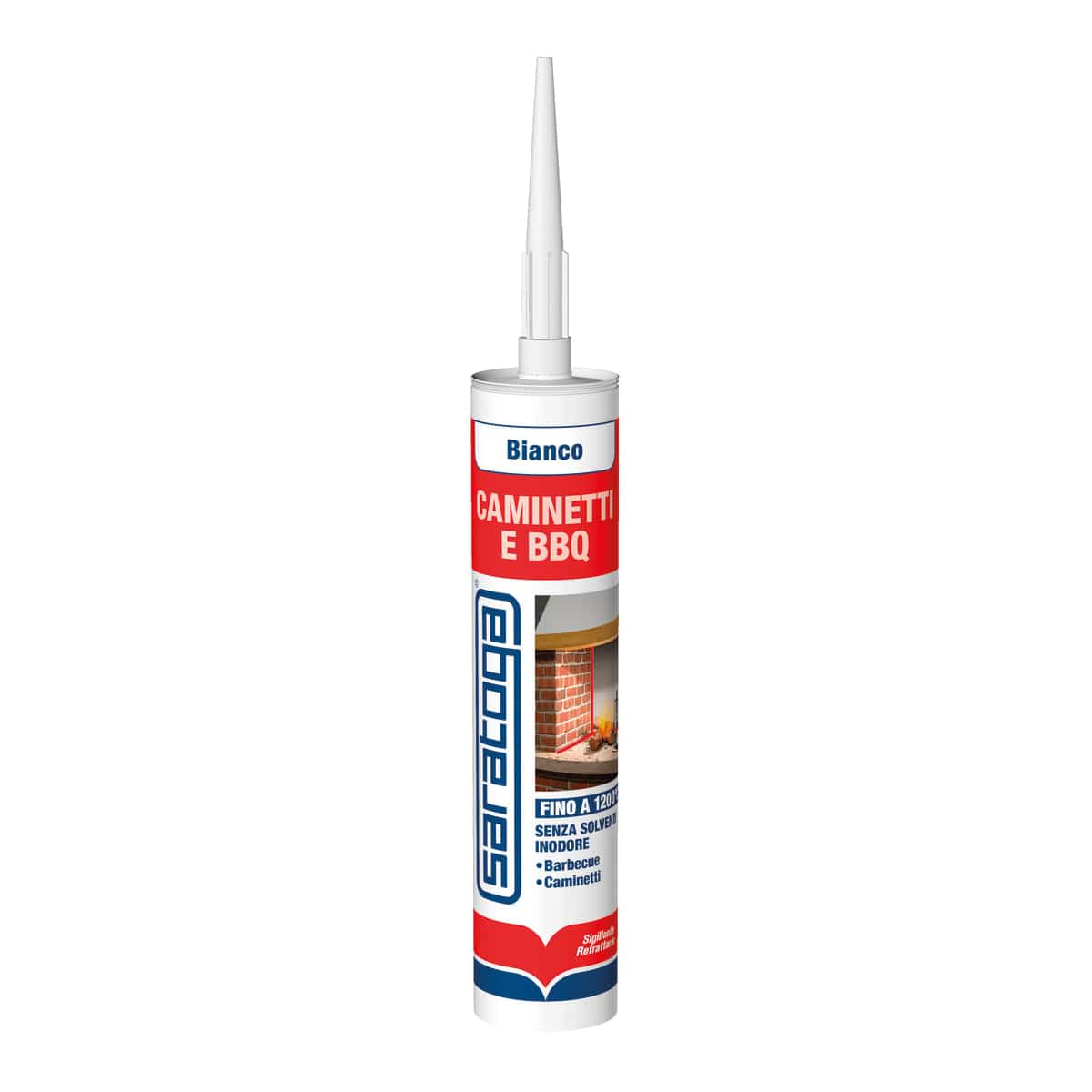 Bricocenter REFRACTORY SILICONE FOR BBQ WHITE 280ML