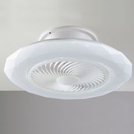 CEILING LIGHT WITH FAN SKYRON ACRYLIC WHITE D60 LED 40W CCT SMART