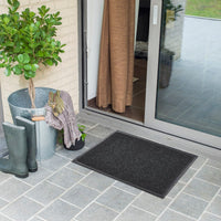 DIAMOND BLACK VINYL DOORMAT 40X60 CM