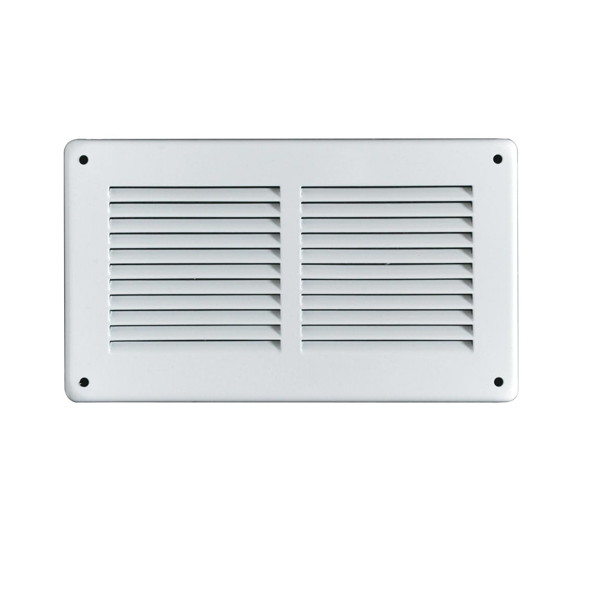 Bricocenter OVERLAPPING RECTANGULAR VENTILATION GRILLE W/MESH MM 240X140 METAL WHITE