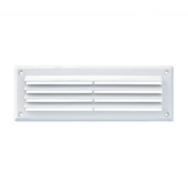 RECTANGULAR OVERLAPPING VENTILATION GRILLE 227X80 WHITE PLASTIC
