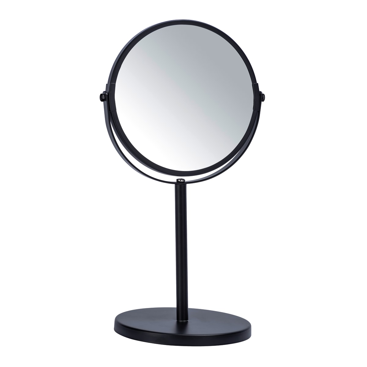 BLACK STAND-UP MAGNIFYING MIRROR ASSISI