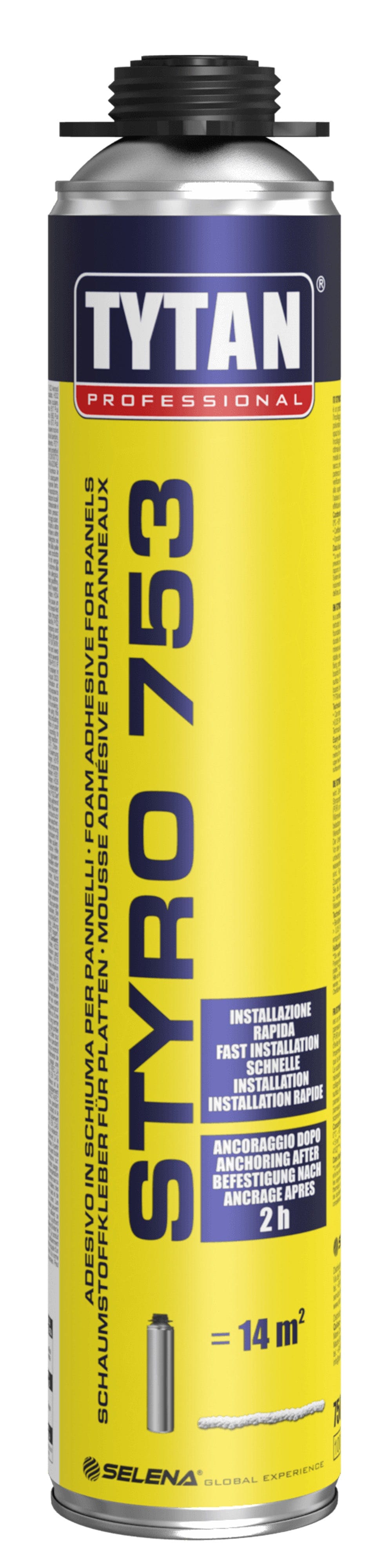 POLYURETHANE ADHESIVE FOAM INSULATION PANELS FOR STYRO GUN 753 TYTAN 7