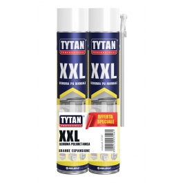 BI PACK MULTIPURPOSE POLYURETHANE FILLING FOAM WITH STRAW XXL TYTAN 670ML