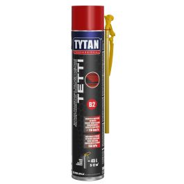 ADHESIVE POLYURETHANE FOAM ROOFS AND TILES B2 RED WITH STRAW ERGO ROOFS TYTAN 750ML
