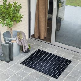 DOORMAT FLAVIO RUBBER BLACK 50X100 CM