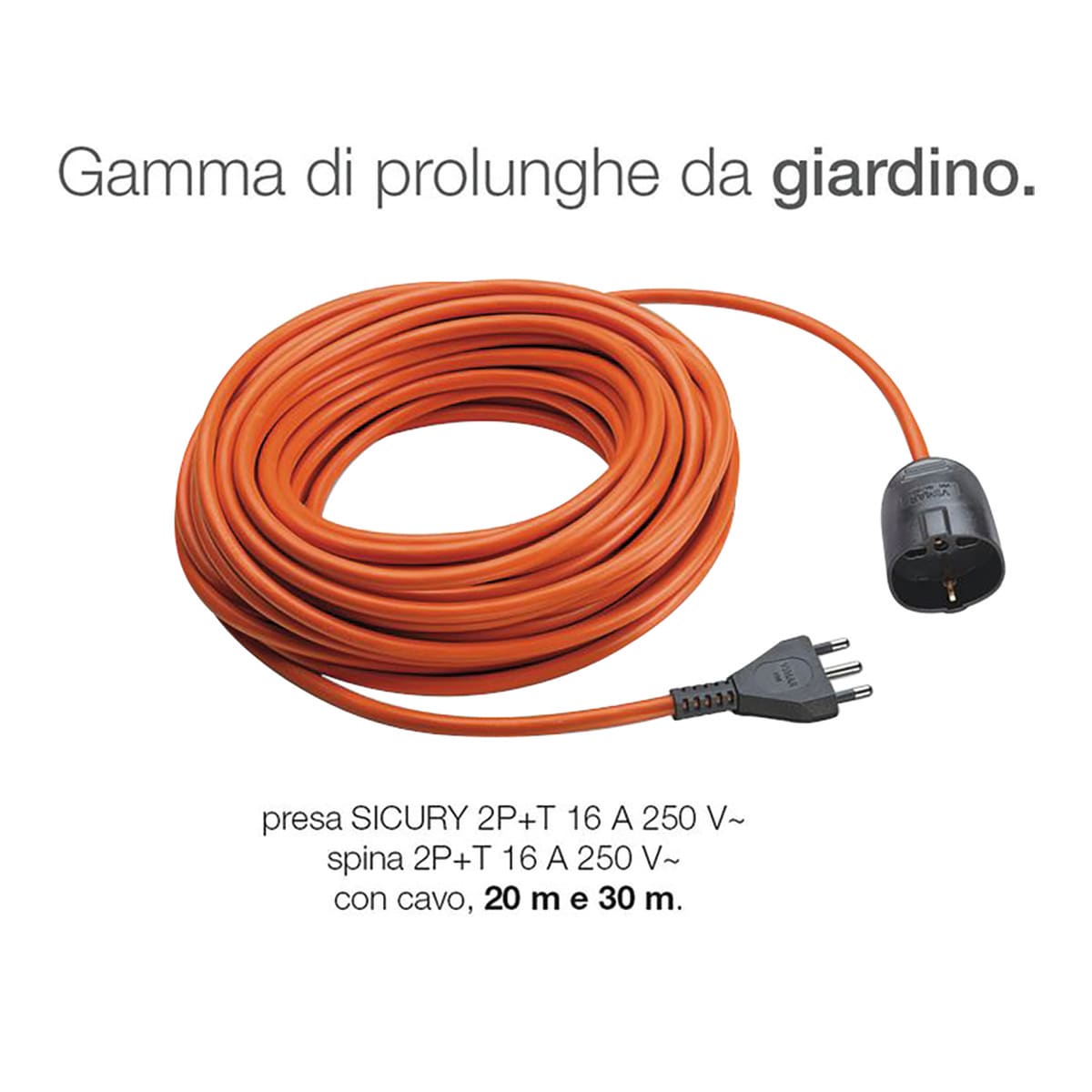 PROLUNGA 30m 3G1,5S17 UNIVERSALE ARANCIO