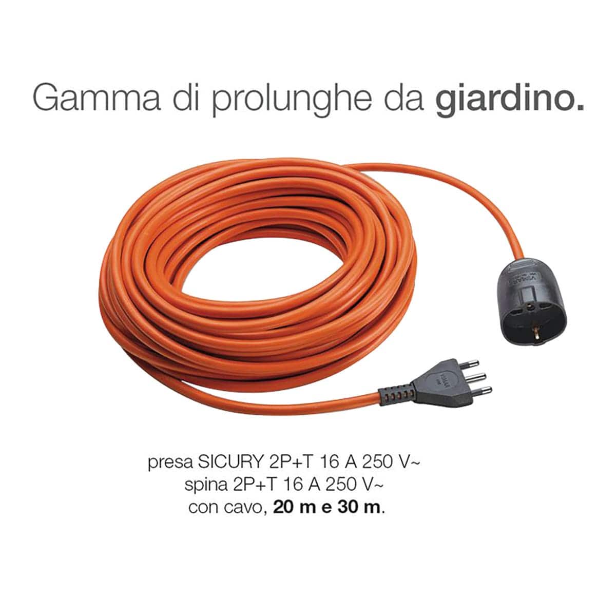 Bricocenter PROLUNGA 30m 3G1,5S17 UNIVERSALE ARANCIO