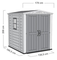 FACTOR HOUSE MOD 6X6 THICKNESS 16MM EXTERNAL DIMENSIONS 195Z173.5X243H FLOOR INCLUDED