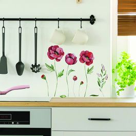 POPPIES WALL STICKER 15.5X34 CM