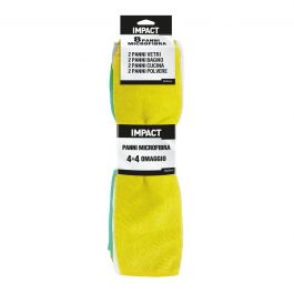 SET 8 MICROFIBRE CLOTHS - IMPACT