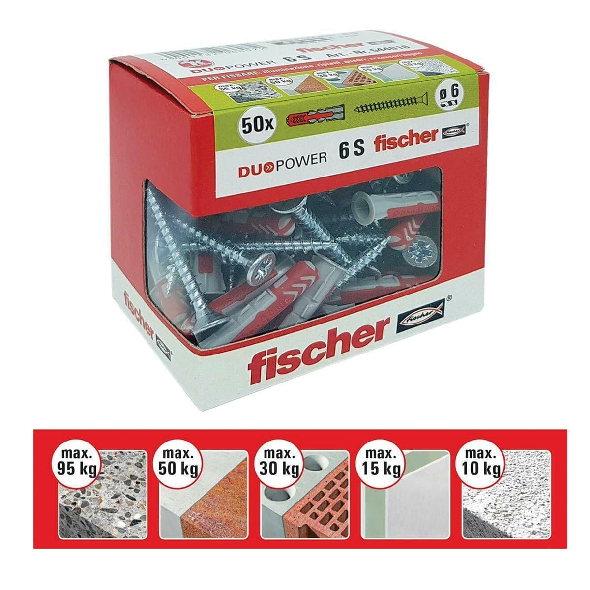 Bricocenter TASSELLO DUOPOWER 6 C/V 50PZ