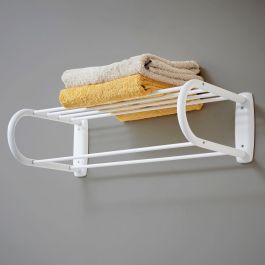 TOWEL RACK CLASSIC SENSEA STEEL WHITE W 60.5 D17.5 H 28 CM