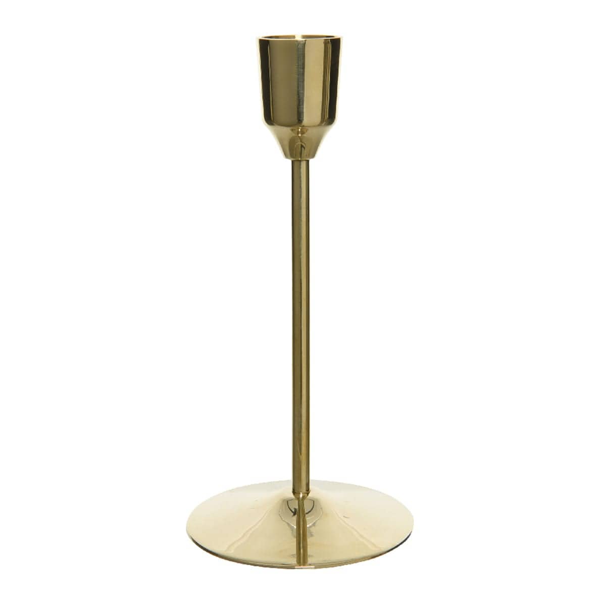 GOLD CANDELABRA H20.5 DIAM 7 CM