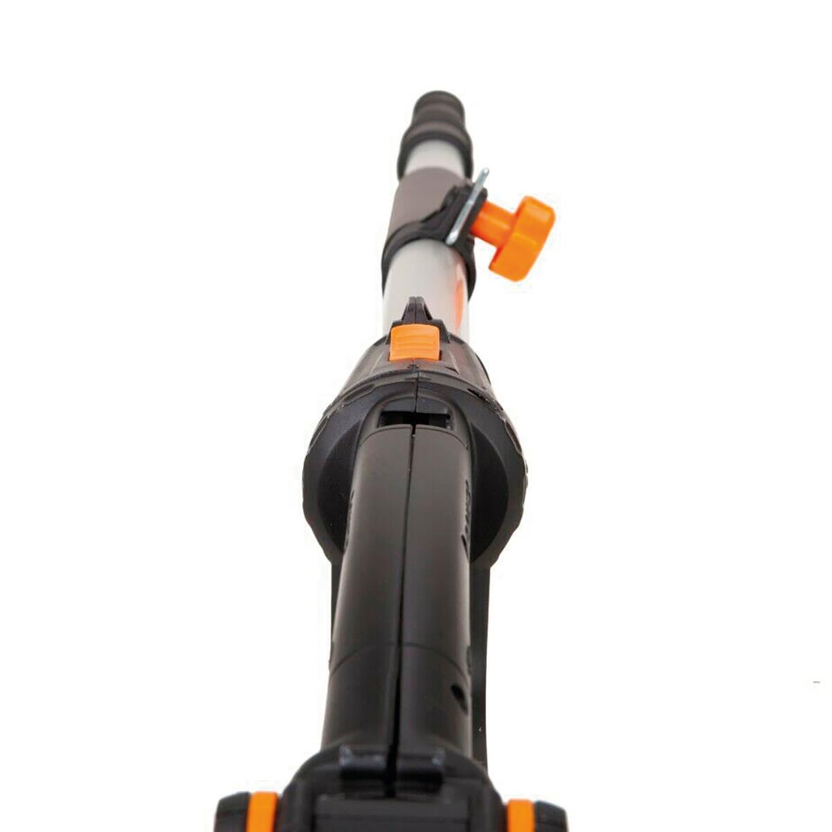 HEDGE TRIMMER WITH EXTENSION 3.6MT BATTERY OPERATED BLADE 45CM BATTERY AND CHARGE NOT INCLUDED