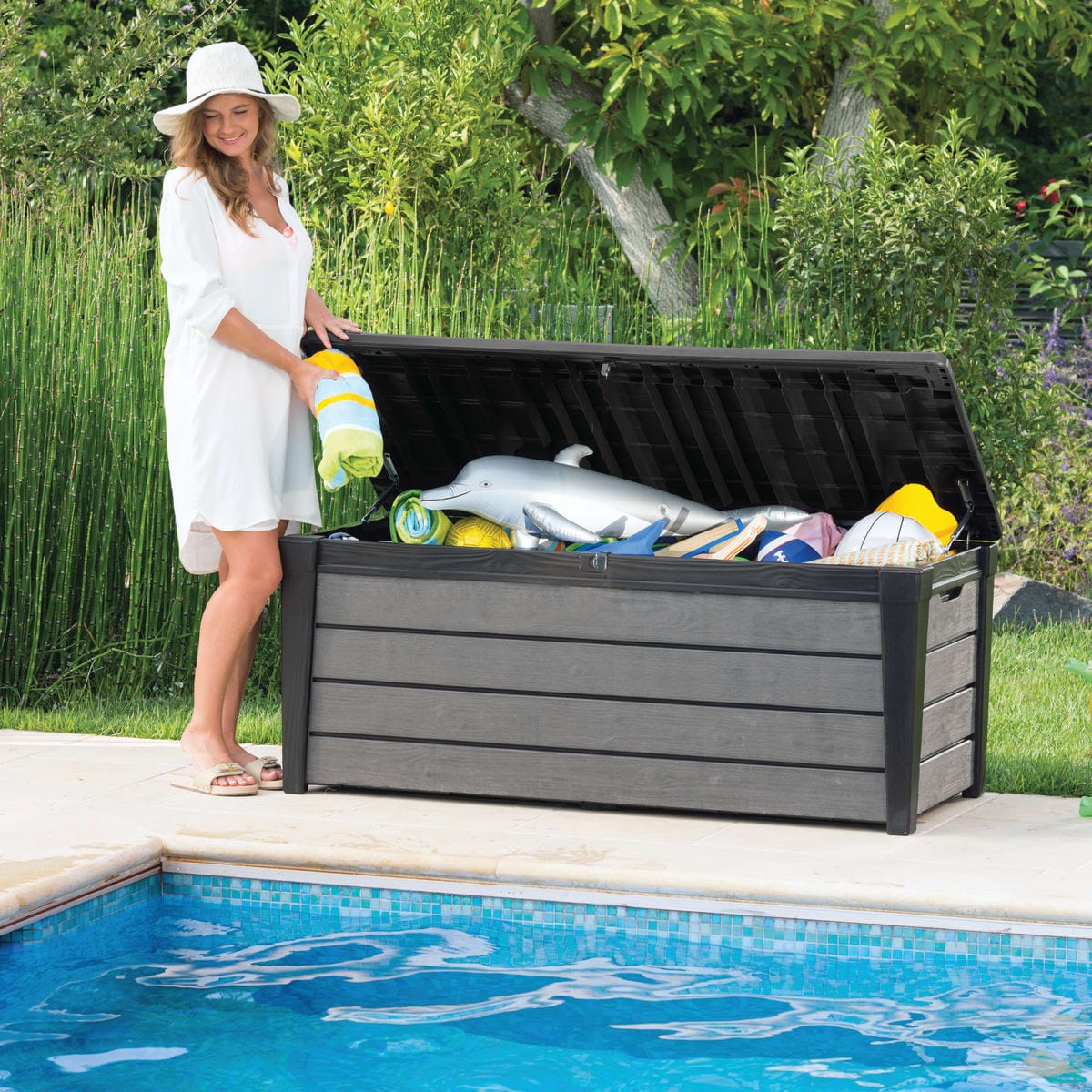 Bricocenter BRUSHWOOD BAULE 145X69.7 H.60CM ANTHRACITE