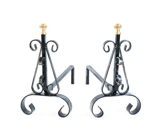 Pair of Wings H34CM Eco Iron Forged/Brass