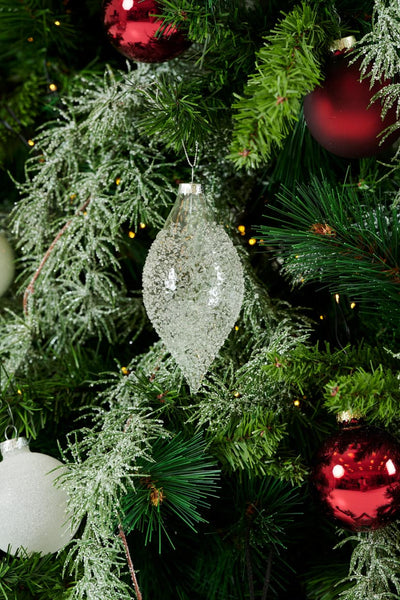 FREEZY Transparent Christmas bauble, H 14 cm - Ø 6,5 cm