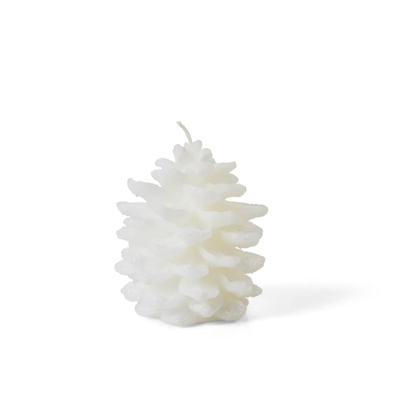 CONE White candle, H 9,5 cm - Ø 8 cm