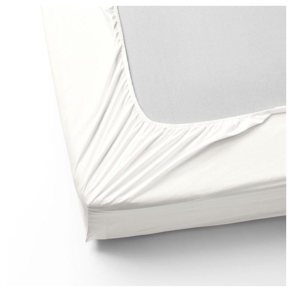 Ikea SUMNTUTA fitted sheet, white, 90x200cm