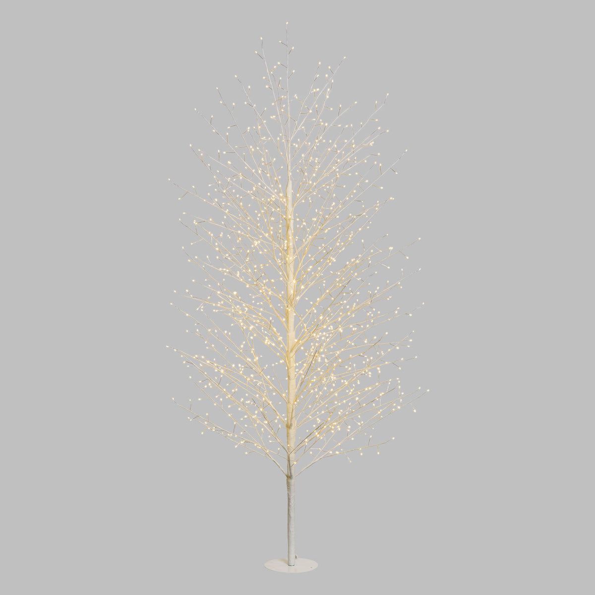 Albero luminoso luce calda tiglio bianco 1120 micro led h200 cm