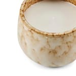 CERAMIC Candela in vaso beige, H 8 cm - Ø 9,5 cm