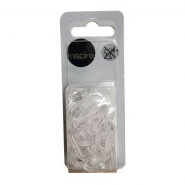 20 TRANSPARENT PIN HOOKS