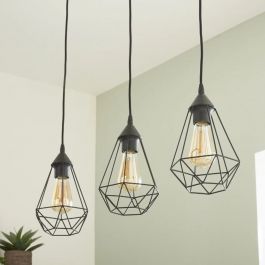 BYRON METAL CHANDELIER BLACK 3XE27=60W