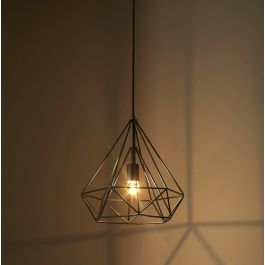 BYRON METAL CHANDELIER BLACK D37=60W