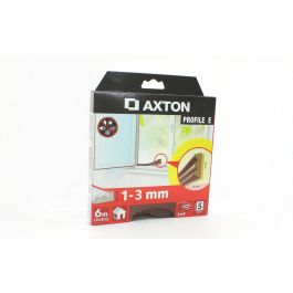 ADHESIVE WINDOW INSULATION GASKET E-SHAPED BROWN AXTON 1-3MMX9MMX6MT