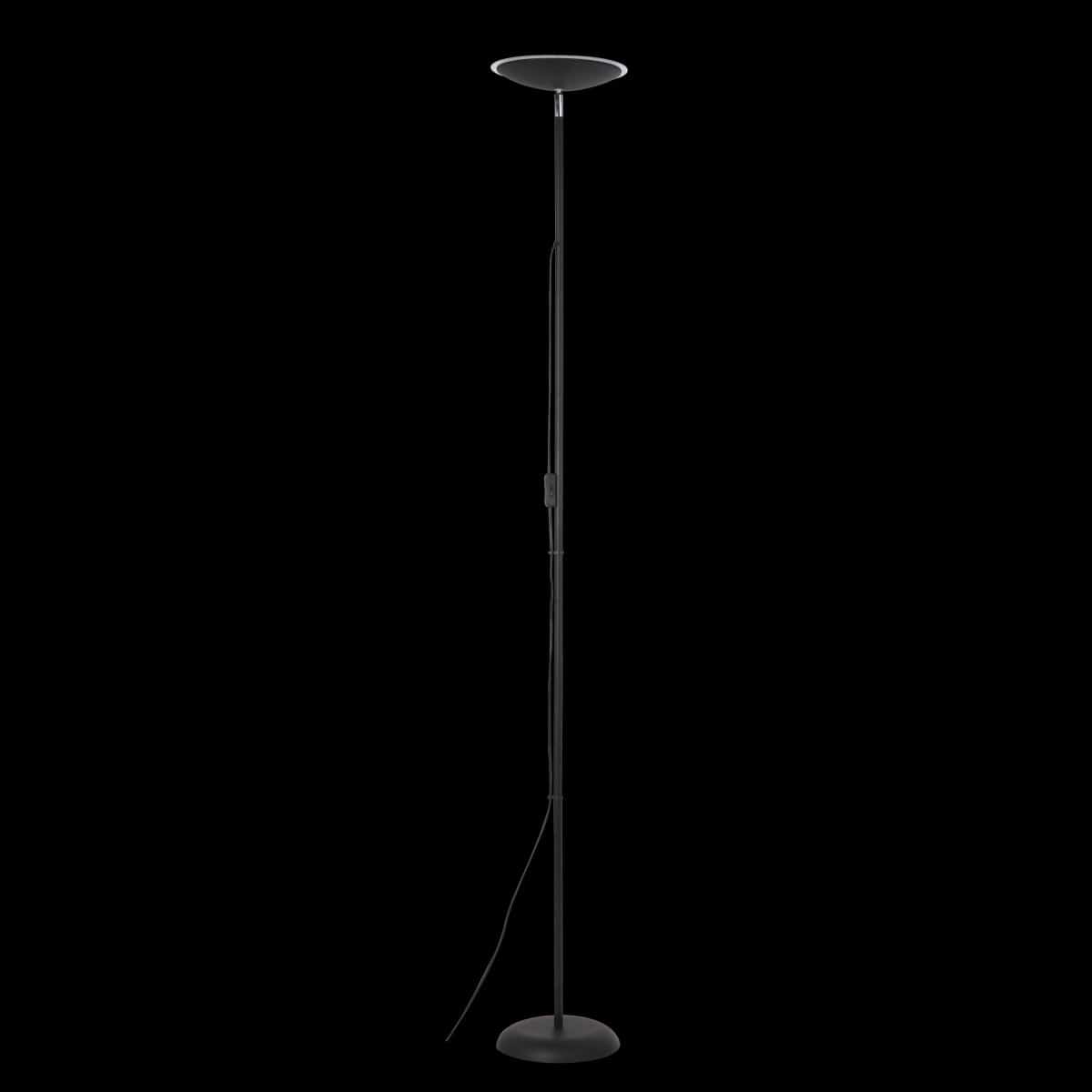 Bricocenter LAUNI FLOOR LAMP PLASTIC BLACK H178 LED WARM LIGHT