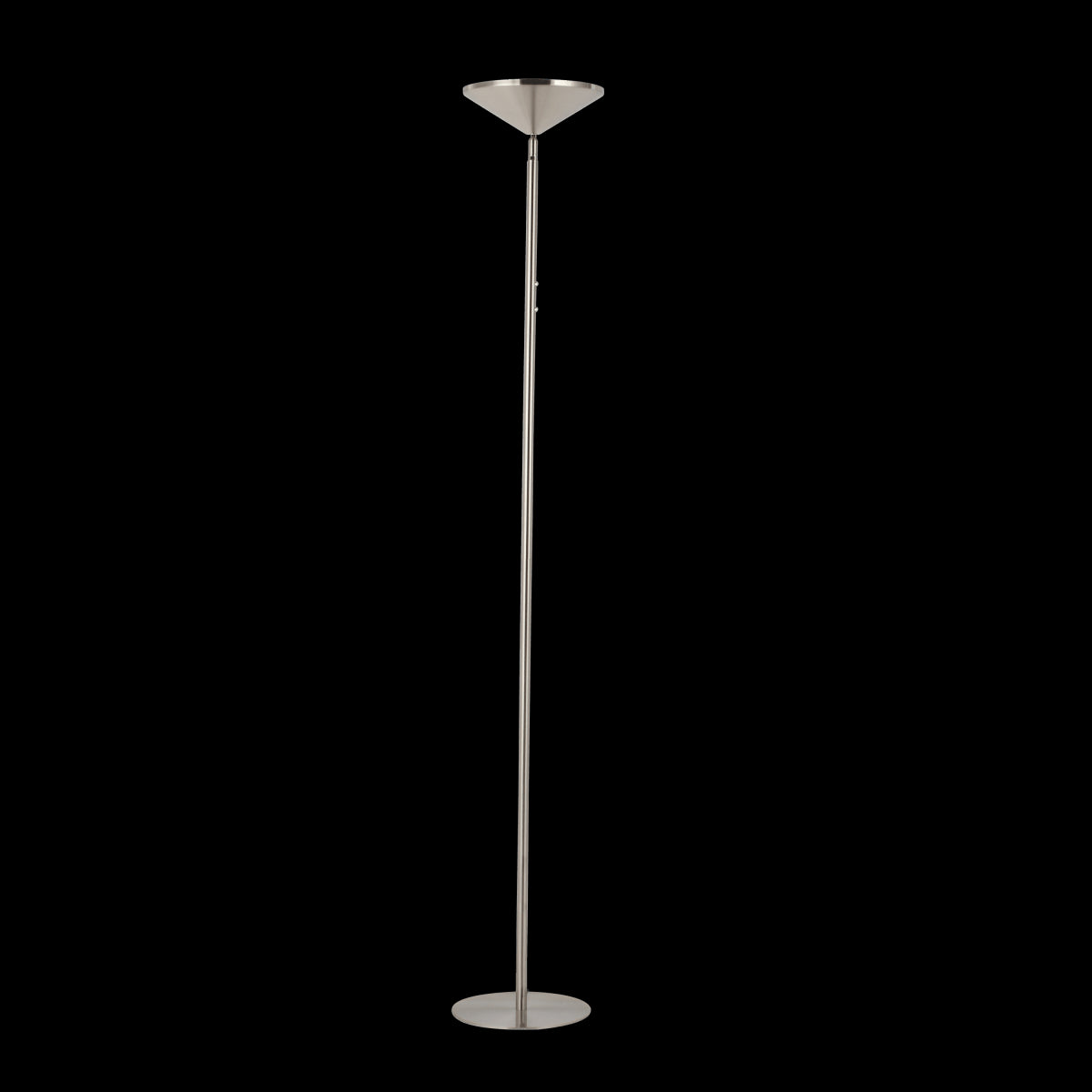 SAUKI SATIN NICKEL FLOOR LAMP H180 CM LED 3700LM CCT DIMMABLE