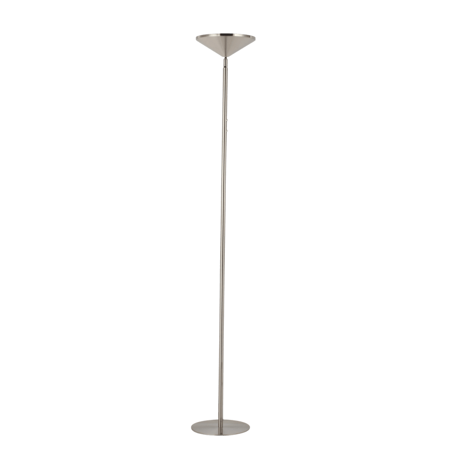 SAUKI SATIN NICKEL FLOOR LAMP H180 CM LED 3700LM CCT DIMMABLE