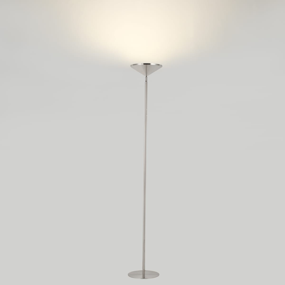 SAUKI SATIN NICKEL FLOOR LAMP H180 CM LED 3700LM CCT DIMMABLE