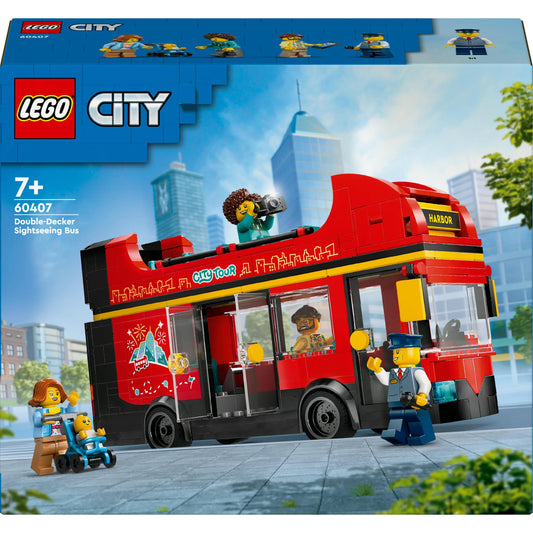 Toys City - Red Double Decker Tourist Bus