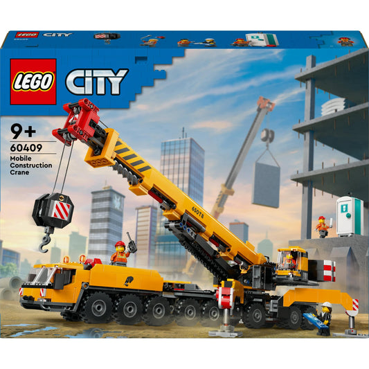 Toys City - Yellow mobile construction crane